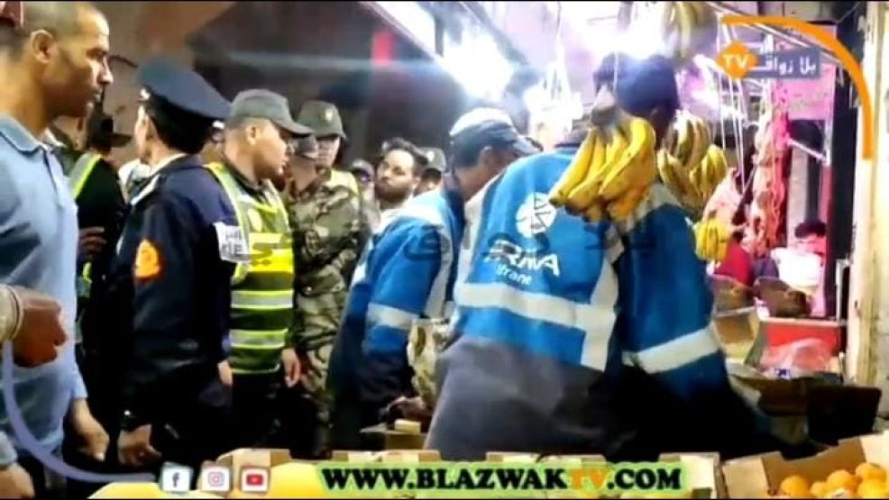 أزرو إقليم إفران..حملة لتحرير الملك العمومي +فيديو يوثق للعملية