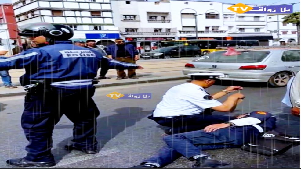 دهس متعمد لشرطي مرور بالدار البيضاء خلال أداء مهامه والسائق يلوذ بالفرار