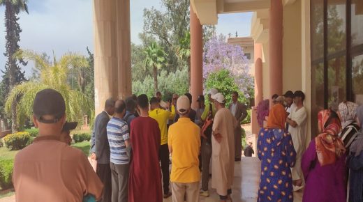 إبن احمد : الساكنة  تنظم وقفة احتجاجية لحقوقها المائية