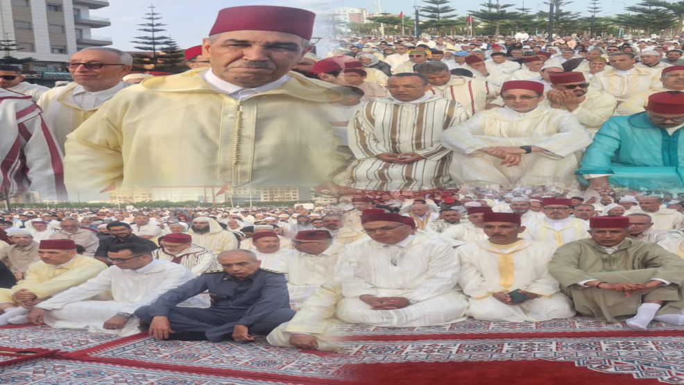 الجديدة..مصلى حي المطار عامل الاقليم يؤدي صلاة عيد الأضحى و سط الآلاف من ساكنة المدينة