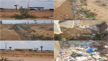 سيدي بنور..مدخل المدينة من جهة طريق مراكش _ الجديدة ” أوساخ ونفايات تقض مضجع الزائرين مع بداية الصيف “