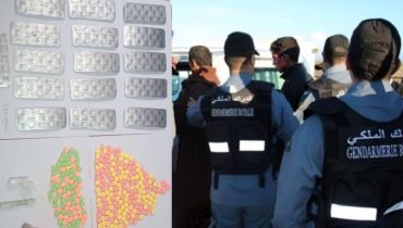 الدرك الملكي بجمعة سحيم يطيح بمروج خطير لأقراص الهلوسة بعد مداهمة أمنية محكمة