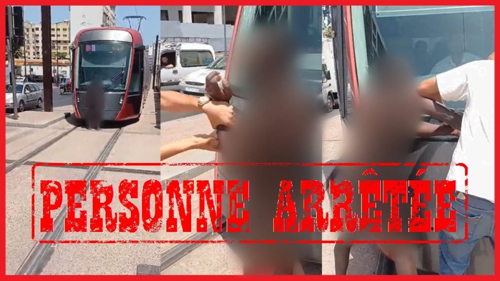 الدار البيضاء..ولاية الامن تتفاعل مع شريط فيديو لشخص عاري يوقف الطرام