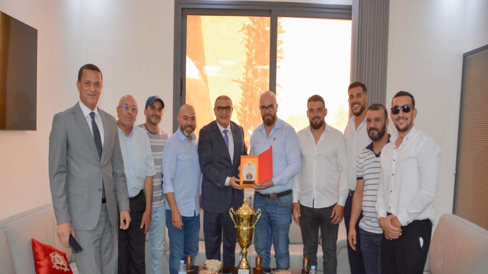 لقاء عامل إقليم جرادة مع الجمعية الرياضية للريكبي بجرادة