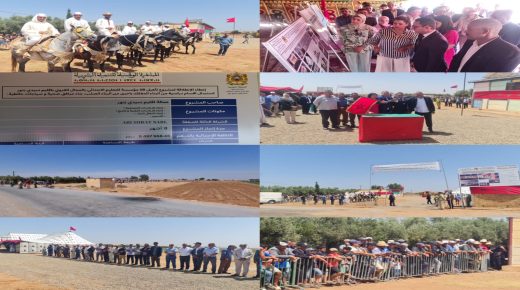 إقليم سيدي بنور.. ساكنة دوار أولاد ازعيمة بجماعة العامرية تستقبل عامل الإقليم بالخيول والزغاريد