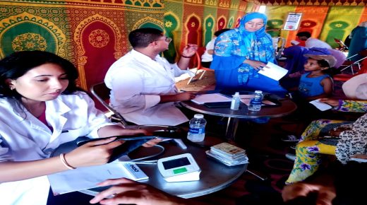 نجاح متميّز لقافلة طبية متعددة التخصصات بدوار الغابة -قيادة وجماعة السوالم الطريفية