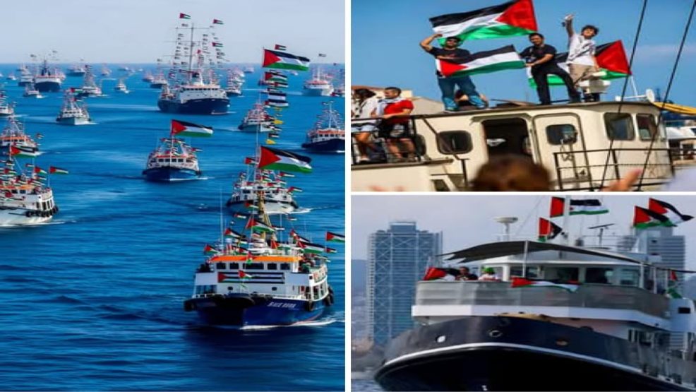 اسطول الصمود و فك الحصار عن غزة ..كيف تفاعل معه رواد المنصات الاجتماعية ؟