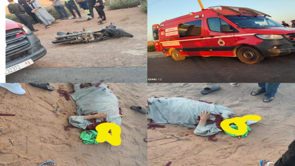 حادثة سير خطيرة بضواحي سيدي بنور قرب تجزئة كنادي