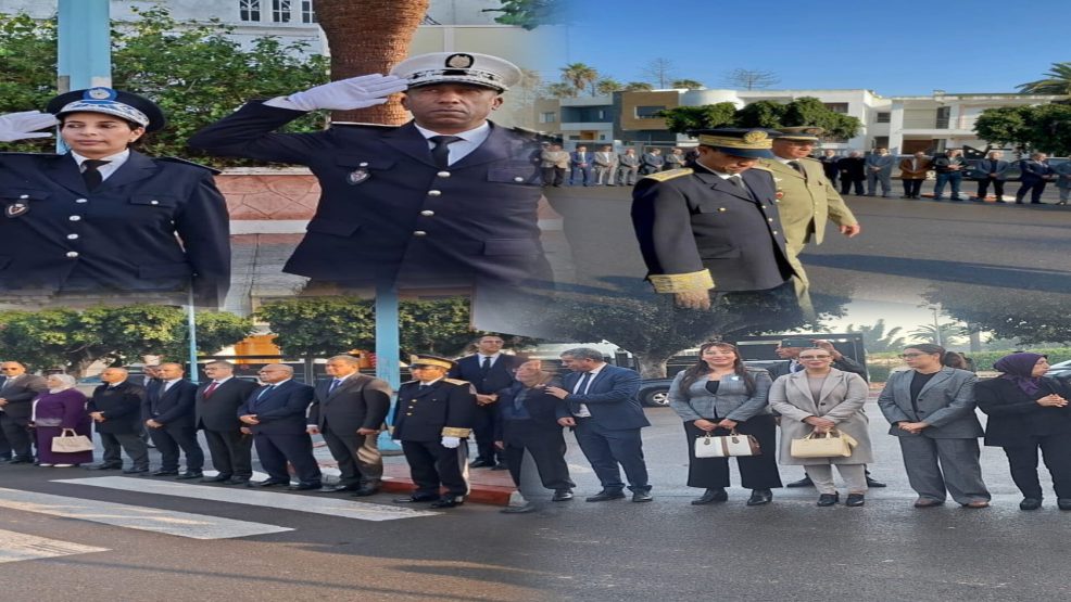 الجديدة.. مراسيم تحية العلم الوطني تخليداً للذكرى السبعين لعيد الاستقلال المجيد