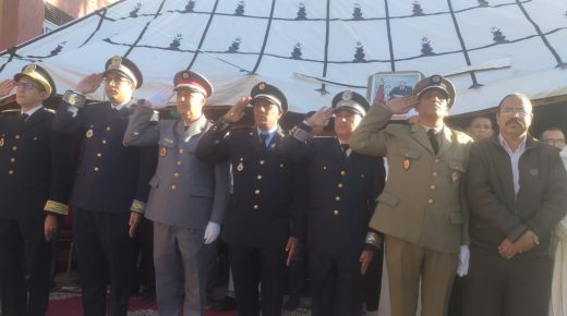 قيادة غريس دائرة كلميمة اقليم الرشيدية..مراسيم تحية العلم الوطني