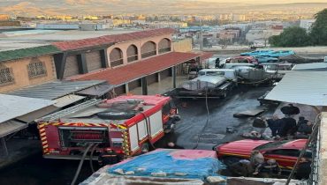 تازة العليا تستيقظ هذا الصباح على حادثة حريق بمتاجر قبة السوق