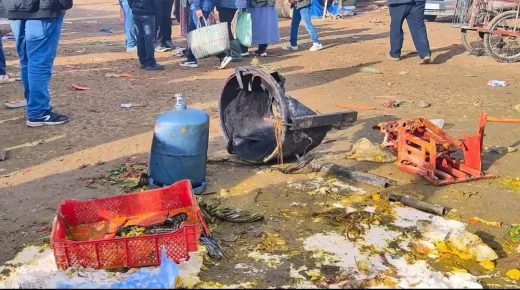 إصابة 4 أشخاص في حادث انفجار قنينة غاز من الحجم الكبير في مقهى بالسوق الأسبوعي سيدي علال البحراوي