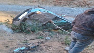 حادثة سير مم_يتة بالطريق الجهوية رقم 7101 بمضايق أمسد بين أملاكو وتاديغوست