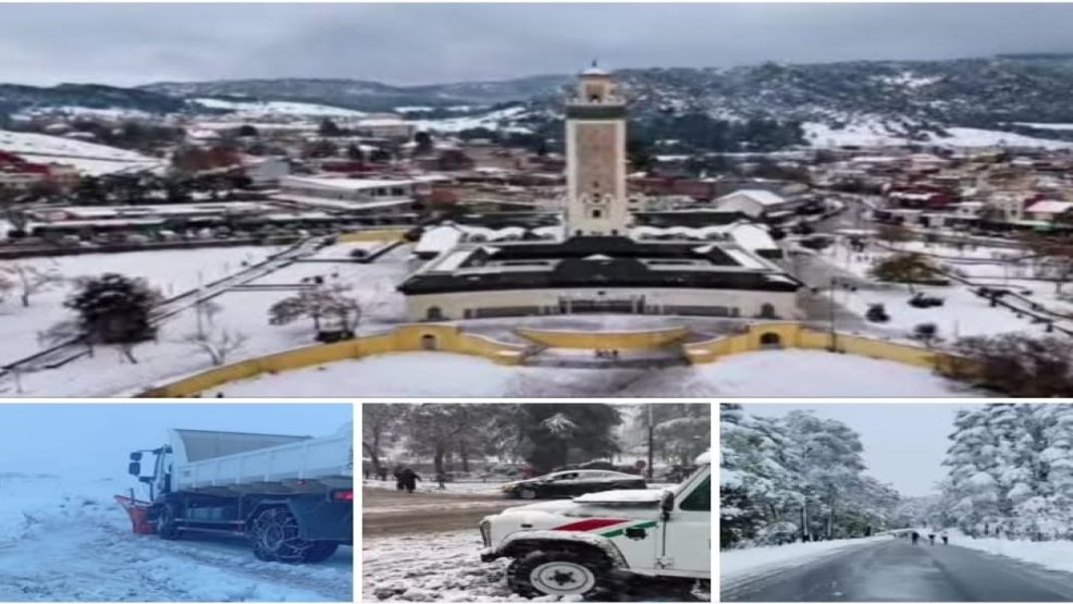 إقليم إفران.. الثلوج تغري الزوار وسط تنظيم محكم وتأهب أمني لرأس السنة