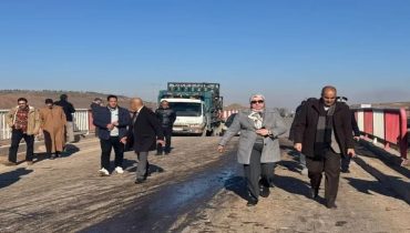استنفار على قنطرة واد تانسيفت بعد هبوط مفاجئ للطريق وزيارة والي جهة مراكش آسفي لعين المكان