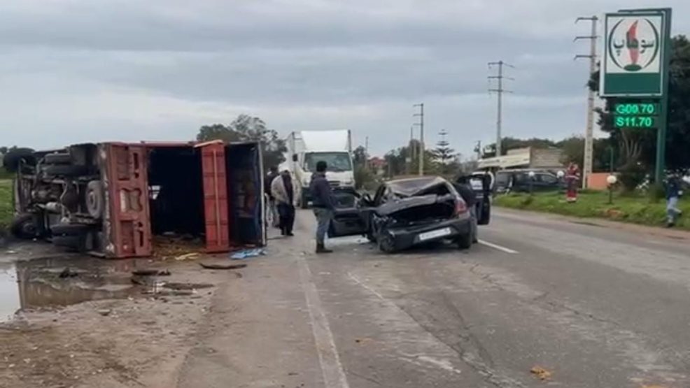 مصرع دركي وإصابة آخر في حادثة سير بمدخل مدينة البئر الجديد