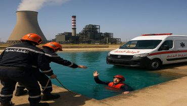 وفاة عنصر إطفاء إثر حادث غرق بمحطة الجرف الأصفر الحرارية
