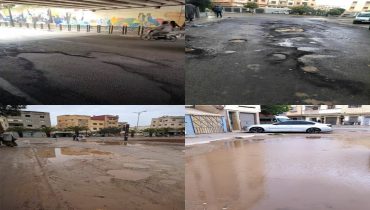 خريبكة.. تغرق في الحفر ” طرقات مهترئة ومعاناة يومية للسكان إتجاه هذا الوضع”