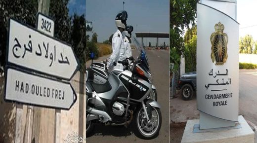 الدرك الملكي باولادفرج يوقف سيارة أجرة كبيرة لم تحترم اتفاق المهنيين