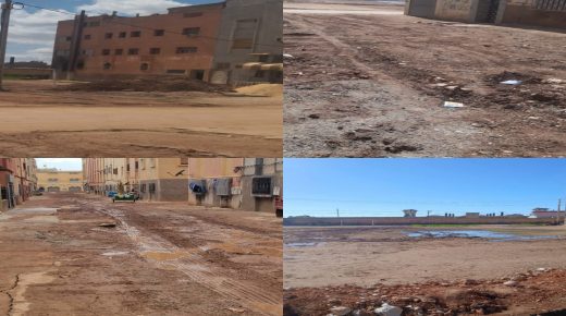 خريبكة..إستياء ساكنة حي المسيرة من إنتهاء  أشغال الحفر الخاصة بطمر خيوط الكهرباء وإستبدال قنوات التطهير السائل