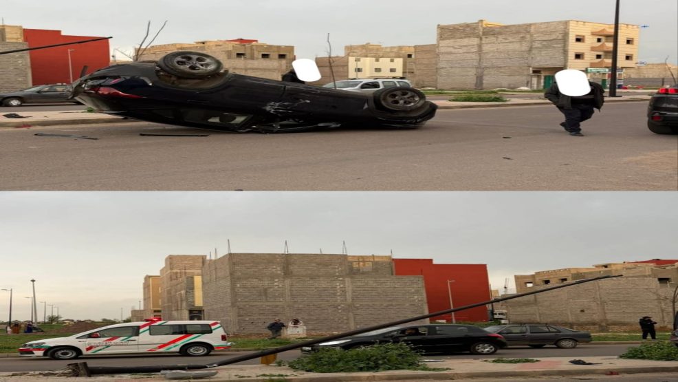 خريبكة.. حادثة سير إثر اصطدام سيارتين بحي الزيتون وإصابة سائق بجروح متفاوتة الخطورة