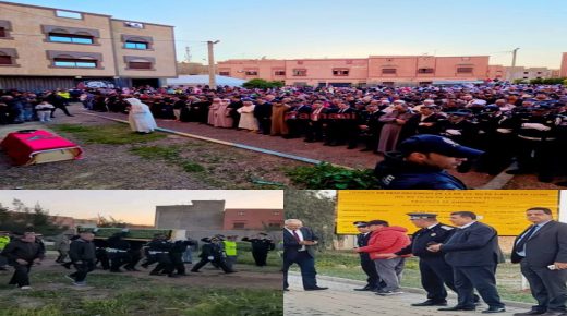 خريبكة تودّع شهيد الواجب الوطني رشيد رزوق في موكب جنائزي مهيب