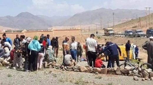 ورزازات.. انقلاب سيارة للنقل المدرسي بجماعة غسات