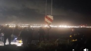 حادث مأساوي قرب ميناء الجرف الأصفر إثر سقوط سيارة من اعلى جرف صخري