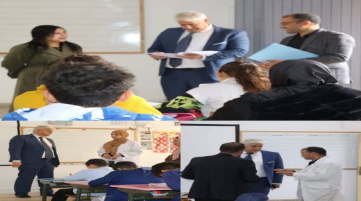 خريبكة..زيارة ميدانية للمدير الإقليمي لوزارة التربية الوطنية لتتبع سير فروض المراقبة المستمرة بمؤسسات الريادة