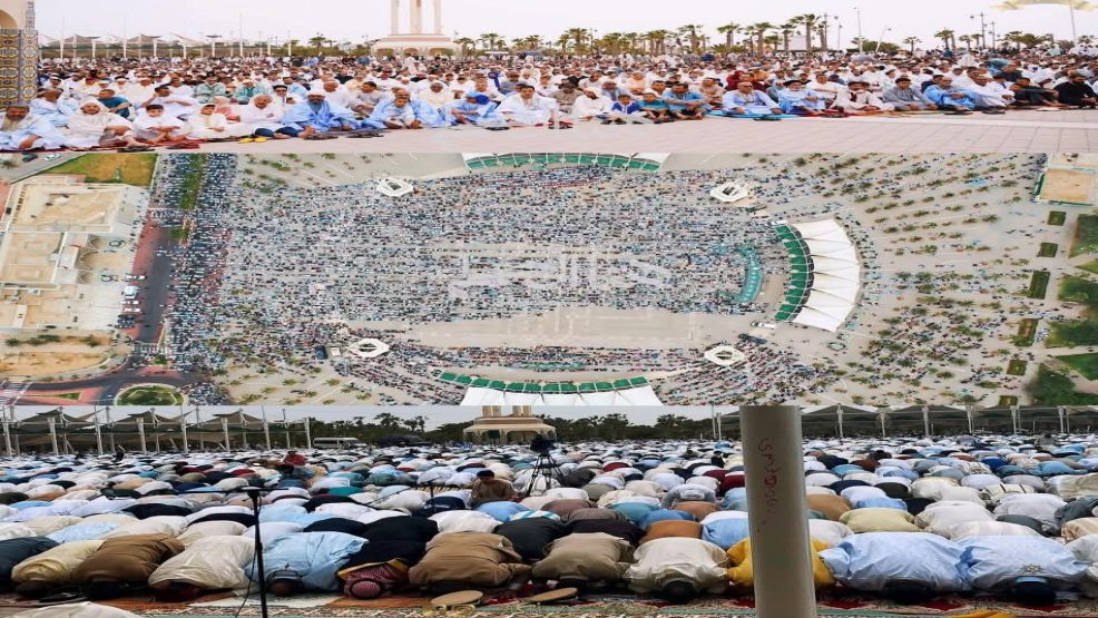 تكبيرات العيد تملأ سماء العيون.. حضور كبير بساحة المشور لأداء صلاة عيد الأضحى