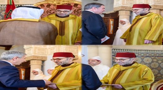 جلالة الملك يستقبل عدد من السفراء الأجانب ويسلمونه اوراق اعتمادهم
