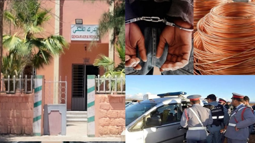 سقوط إمبراطورية النحاس المسروق بأولاد حسون.. الدرك الملكي يفكك خيوط الشبكة ويحجز 60 كيلوغراماً من المسروقات