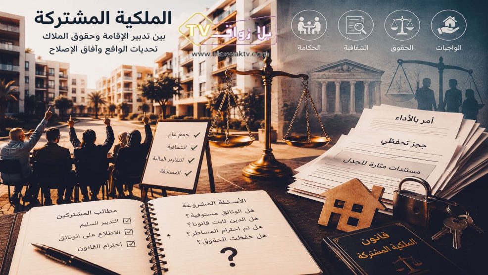 الملكية المشتركة بالمغرب: بين تحديات التدبير ورهانات حماية حقوق الملاك
