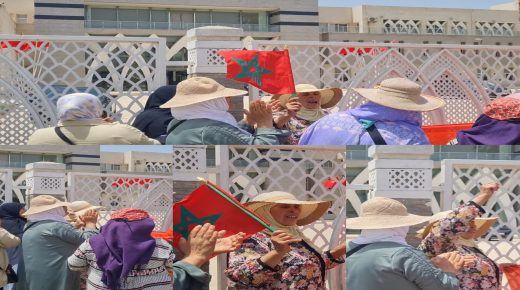 معركة لقمة العيش.. نساء “الفراشة” يحتججن بقوة أمام عمالة إقليم سيدي بنور