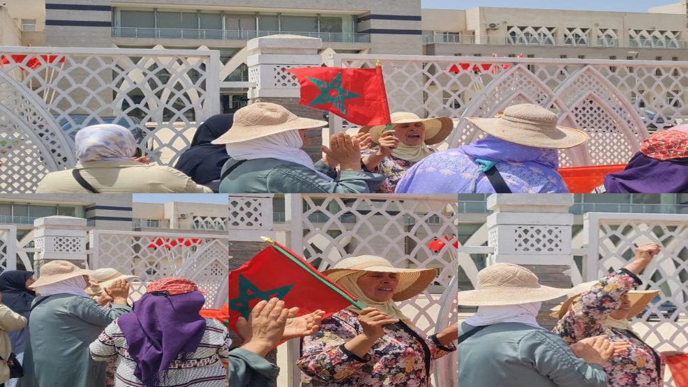 معركة لقمة العيش.. نساء “الفراشة” يحتججن بقوة أمام عمالة إقليم سيدي بنور