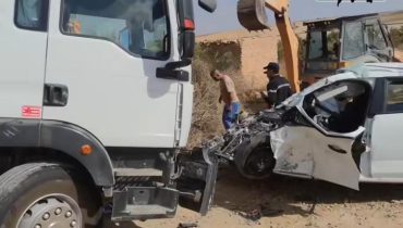 حادثة سير عنيفة بمدخل جماعة رأس العين تخلف وفاة وإصابات خطيرة