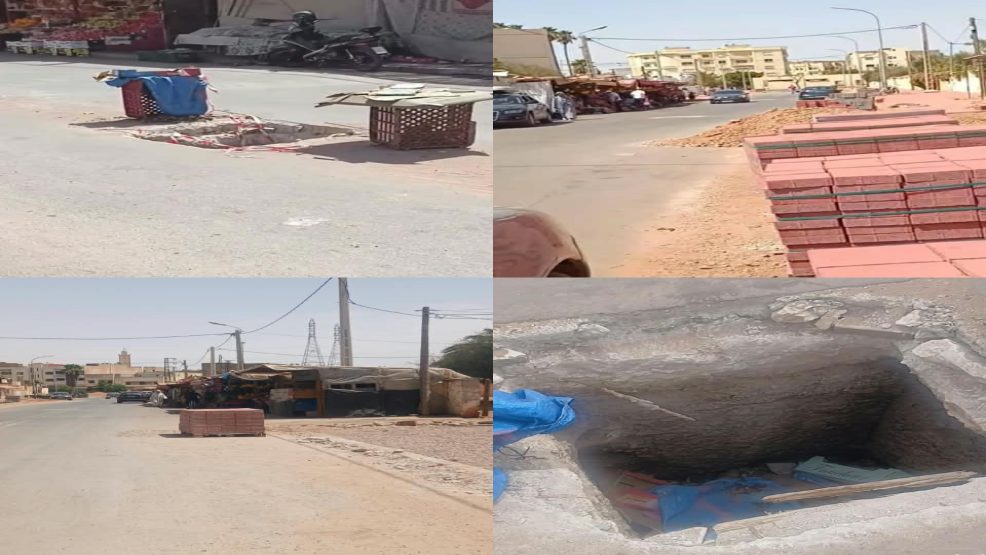 خريبكة.. الحفرة باقية والمسؤولية غائبة قرب المحطة الطرقية