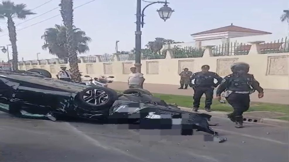 حادثة سير خطيرة على الطريق المؤدية إلى بنسركاو بأكادير