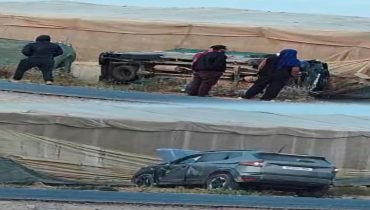 بيوكرى.. حادثة سير بين سيارة بيكوب وسيارة خفيفة بالطريق الرابطة بين المدينة والسبت آيت ميلك